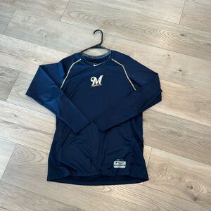 Milwaukee brewers dri fit long sleeve